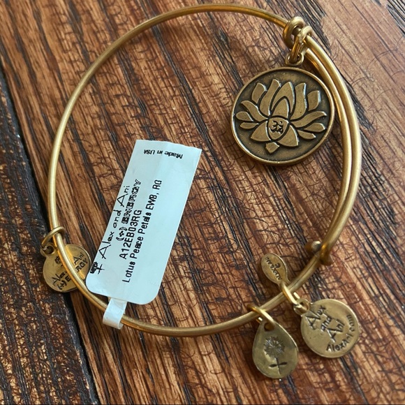 Alex and Ani Lotus Peace Blossoms Bracelet, 2012 - Picture 5 of 5